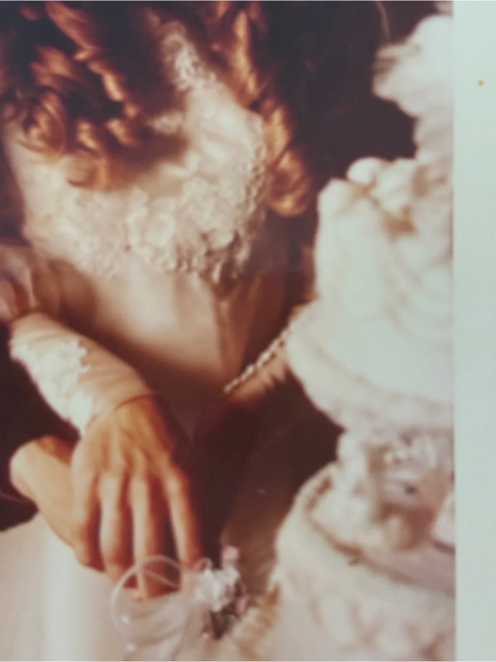 1971 Vintage Wedding Dress Vacuum packed box